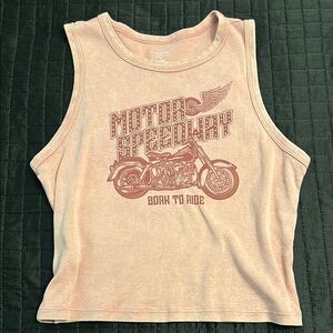 Pink Motor Speedway Tank Top